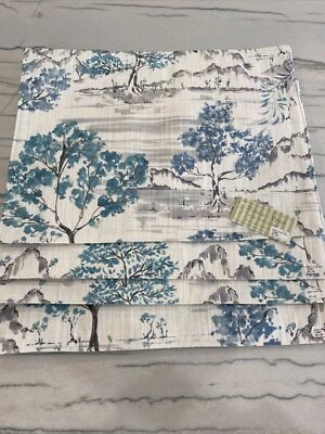 4 Patricia Spratt Placemats Cotton  Made Connecticut USA Subtle Scene Grey Tree - Image 1 of 4