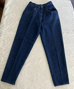 Vintage 80’s 90’s Y2K L.L. Bean Pleated High Waisted Jeans Sz 6 25x29 Actual - Picture 1 of 12