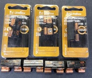 7- Disyuntores Littelfuse Fuses CBF30, OCBF030.SP, 12v, envío gratuito a EE. UU. - Imagen 1 de 4