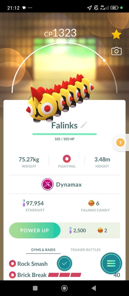 Pokemon Dynamax Falinks Pokémon Go Trade - Image 1 of 1