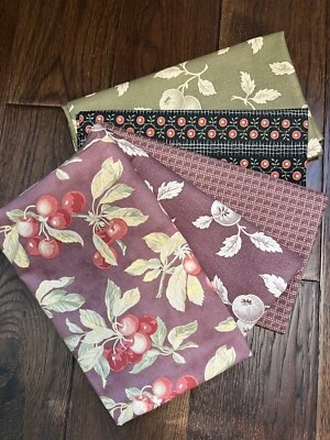 MODA Farmer’s Market By Brannock & Patek 1 Yard Bundle Fruit- Five Fabrics - Image 1 of 4
