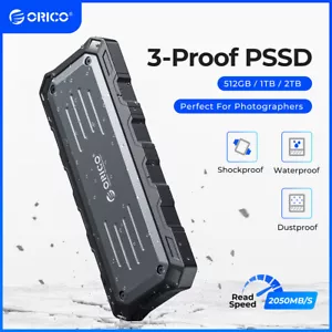 ORICO Mecha Portable SSD 2TB 1TB 512GB USB3.2 External Solid State Drive1000MB/S - Picture 1 of 9