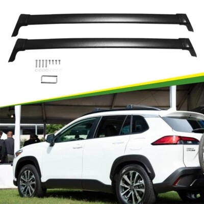 2Pcs for Toyota Corolla Cross 2020-2023 2024 Roof Rail Rack Cross Bars Crossbars - Image 1 of 4