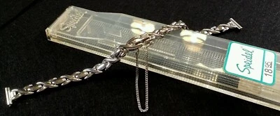 Vintage Speidel Watchband Links NOS Unused in Case 10MM Stainless Steel Hong Kon - Image 1 of 4