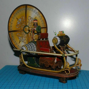 7,9" Time Machine Handarbeit Papier Zum Selbermachen Modellbausatz Spielzeug Kinder Kind Geschenk Neu - Bild 1 von 7
