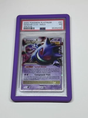 Pokémon Gengar TCG LV.X Platinum Arceus Holo Ultra Rare Card 97/99 2009 PSA 7 - Image 1 of 2
