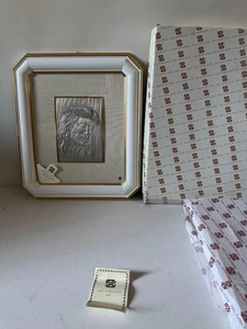 Arte de pared grande enmarcado de plata de ley 925 ARG Italia Jesús - Imagen 1 de 9