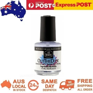 INM Professional Out the Door Super Fast Drying Nails Polish Top Coat Clear 15ml - Picture 1 of 1