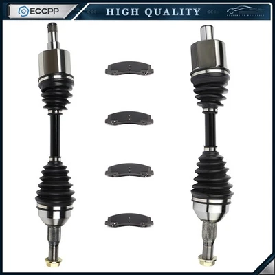 Eje delantero CV + pastillas de cerámica de freno para Chevrolet Monte Carlo 3,5 L 5,3 L 2006 2007 Foto 1 de 4