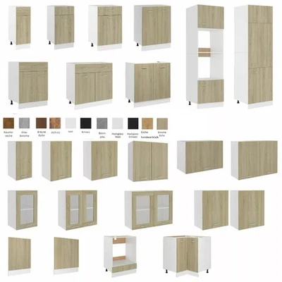 Küchenschränke Hängeschrank Unterschrank Küchenschrank Schubunterschrank Holz - Bild 1 von 4