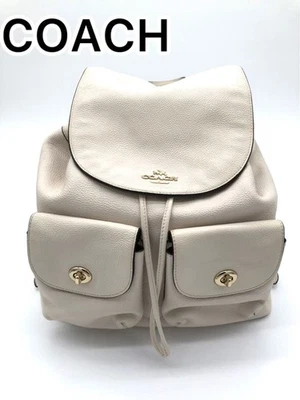 Import duty included  Coach White Leather Women's Backpack with External Pocket - Image 1 of 4