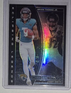 2024 Panini Obsidian - Eclipsing Legends Jimmy Smith, Brian Thomas Jr. #13 (RC) - Picture 1 of 3