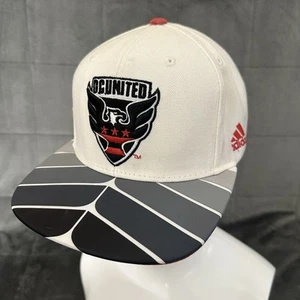 D.C. United MLS Adidas Unisex White SnapBack Hat Cap Soccer Embroidered Logo Y2K - Picture 1 of 13