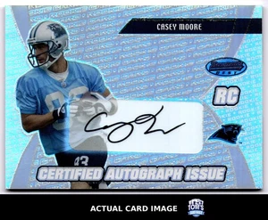 2003 Bowman's Best #153 CASEY MOORE Carolina Panthers AUTO RC EX-NM - Picture 1 of 4
