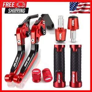 HONDA CBR600 F2,F3,F4,F4i 1991-2007 Brake Clutch Levers Hand Grips, Handle Bar - Imagen 1 de 11