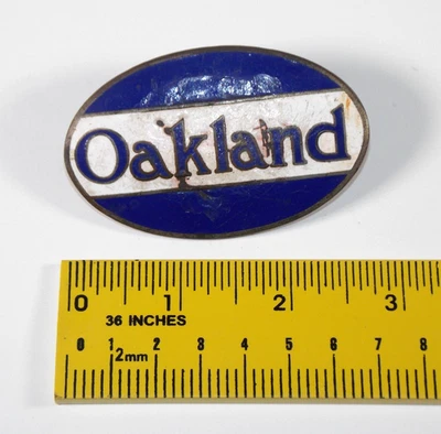 Raro 1916-1925 Oakland Radiador Emblema Automotriz Capó Latón Insignia Logo EE. UU. Foto 1 de 4