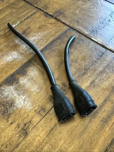 x2 BMW E30 Side Marker Park Parking Light Wiring Pigtail Harness Connector - Picture 1 of 5