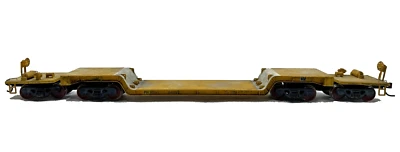 HO WALTHERS DEPRESSED CENTER 4 FOUR TRUCK FLAT CAR PHMX 4411 WEATHERED - Image 1 of 2