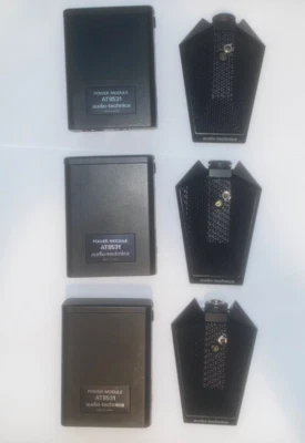 LOT (3) Audio-Technica UniPlate AT851a Boundary Microphone + Power Module AT8531 - Image 1 of 3