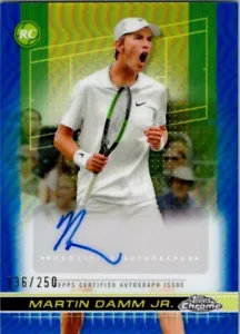 2024 Topps Chrome Tennis #TCA-MDJ Martin Damm Jr. /150 Blue RC Rookie Card Auto - Picture 1 of 2