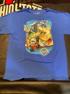 Boys Disney Cruise Line T-shirt Pelican Plunge Size Large Blue Castaway Cay - Picture 1 of 3