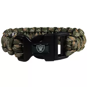 Pulsera de sobreviviente camuflada de los Raiders de Las Vegas por Siskiyou Regalos con licencia de la NFL - Imagen 1 de 2