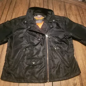 Harley Davidson Bikers Ladies Black Jacket American Legend Kids Jacket/Coat (M) - Picture 1 of 15