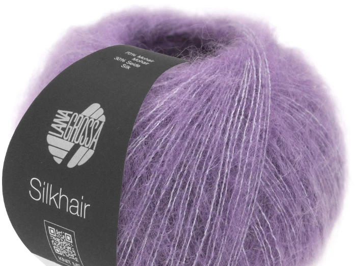 (kg/298€) Silkhair Lana Grossa 2x25g Fb. 163 lavendel Kid Mohair Seide PORTOFREI - Bild 1 von 1