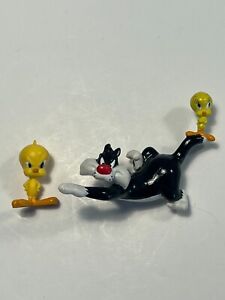 Vintage 1994 & 1996 Applause Looney Tunes PVC Figure Lot Tweety & Sylvester