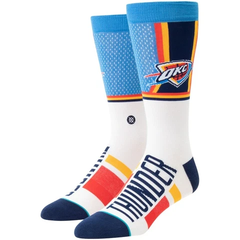 OKLAHOMA CITY THUNDER NBA BASKETBALL LIGHT CUSHION CREW SOCKS OKC   A101 Cover