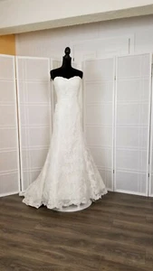 wedding dress size 10 color ivory lace designer Watters Brides - Picture 1 of 12