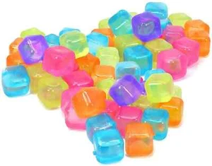 Reusable Fast Freeze Water Filled Ice Cubes Blocks Summer BBQ’s Garden Parties - Picture 1 of 6