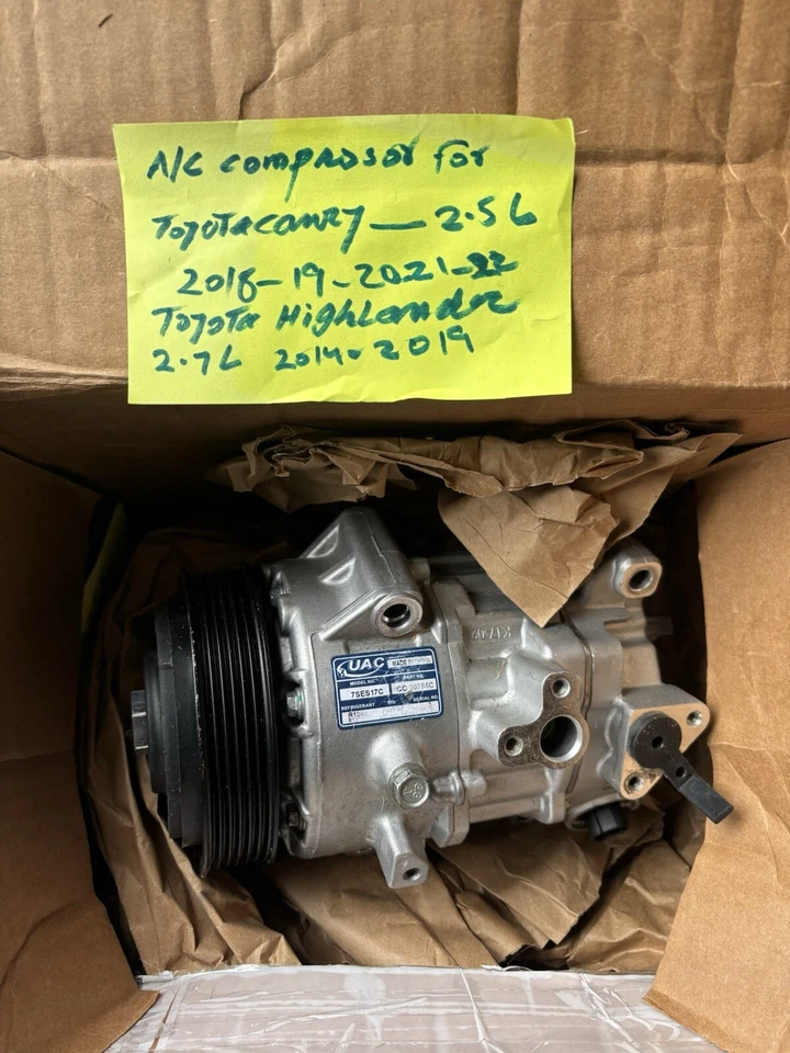 14-19 Toyota Highlander/ 18’-19’ 21’- 22’Camry Ac Compressor - Image 1 of 2