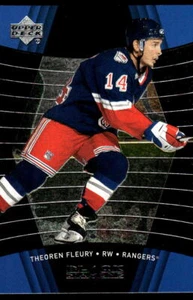 1999-00 Upper Deck Black Diamond #56 Theoren Fleury New York Rangers Hockey Card - Picture 1 of 2