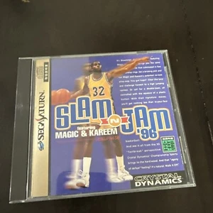 Slamn Jam 96 featuring Magic & Kareem Sega Saturn SS Japan Import US Seller - Picture 1 of 4