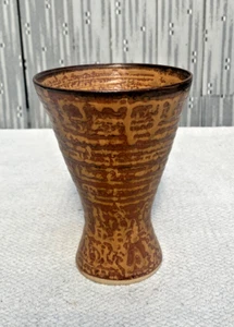 Michael Leach - Yelland Studio Pottery Brown Conical Vase, Dated 1962 - Picture 1 of 3