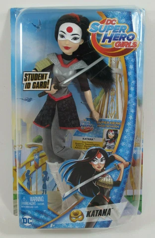 *Creased Packaging* DC Super Hero Girls 12" KATANA Fashion Doll action figure Cover