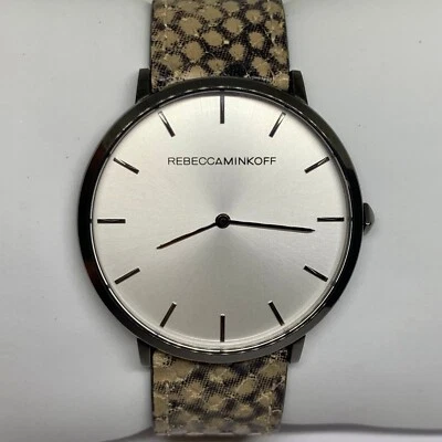 Rebeccaminkoff Reloj Mujer Cuarzo Analógico Cara Grande 40mm Tono Negro WR Running Foto 1 de 4