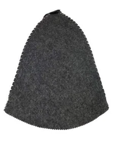 Set 3 Gray Wool Mixture Hat for Sauna Banya Bath House Head Protection Unisex 3 - Picture 1 of 3