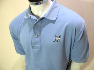 Polo Ralph Lauren Shirt Mens L Blue Vintage Short Sleeve Classic Polo Golf USA - Picture 1 of 11