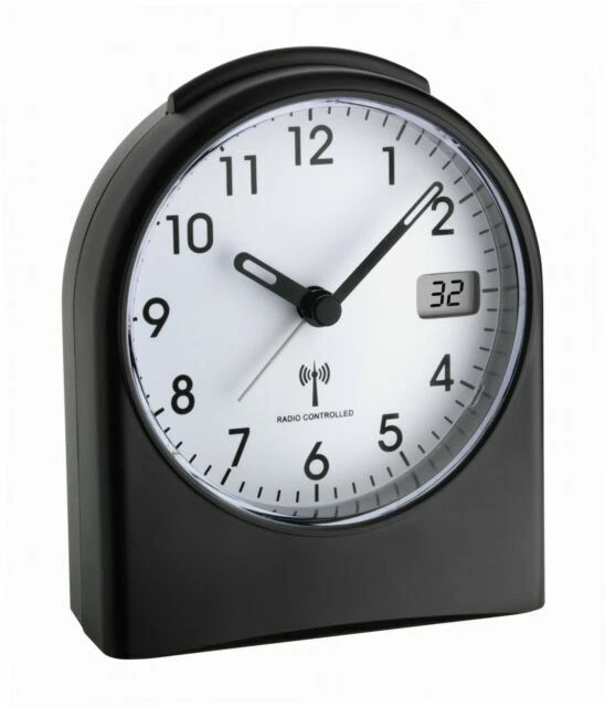TFA-Dostmann Funk Wecker - Schwarz (98.1040.01)