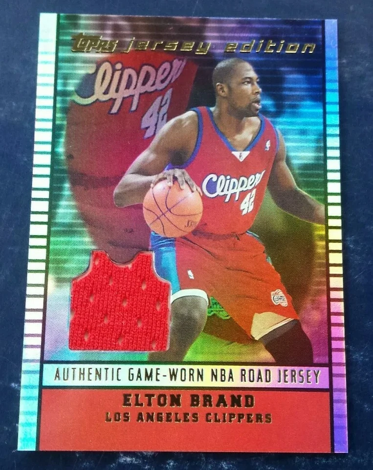 2002-03 Topps Jersey Edition Elton Brand Game Worn Jersey JE-EB - Image 1 of 2