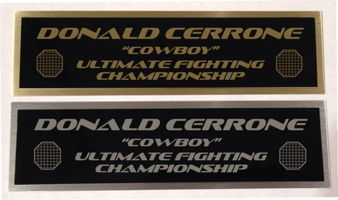 Donald "Cowboy" Cerrone UFC nameplate for signed mma gloves photo case Cover
