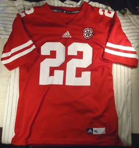 Nebraska Cornhuskers #22 Red Adidas Rex Burkhead Football Jersey Boys XL (18-20) - Picture 1 of 9