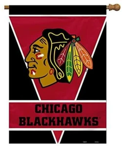 Chicago Blackhawks 1 Sided 28x40 House Banner [NEW] NHL Sign Flag Wall Cave - Picture 1 of 1