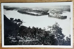 Postal PC 1934 From Pike's Peak Near McGregor Iowa IA - Imagen 1 de 1