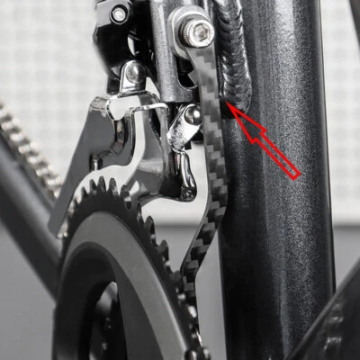 Bike Chains Catcher Front Derailleur Carbon Fiber Chain Guide Stabilizer - Image 1 of 4