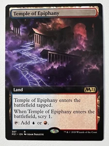 Temple Of Epiphany MTG Magic The Gathering Core Set M21 Extended Art English - Bild 1 von 6