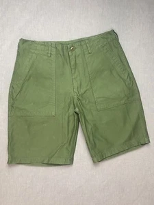 Beams Japan Military Olive Green Khaki Shorts M - Picture 1 of 3