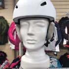 Manbi Park Peak Kids Ski Helmet Matt White Size Adjustable 53-54cm
